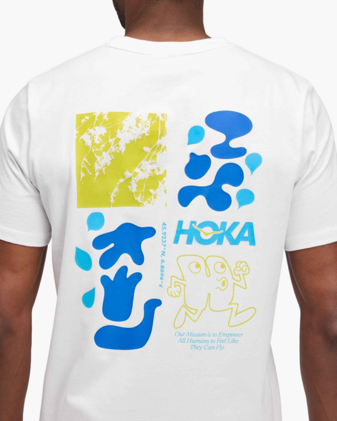 Camiseta de manga corta HOKA Collage