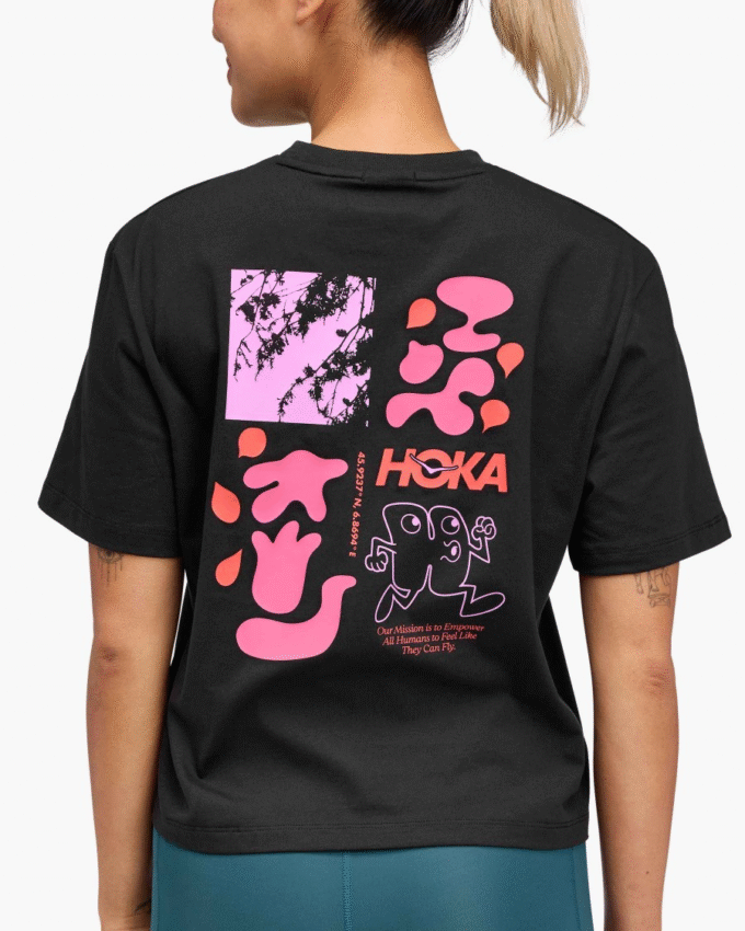 Camiseta de manga corta Hoka Collage