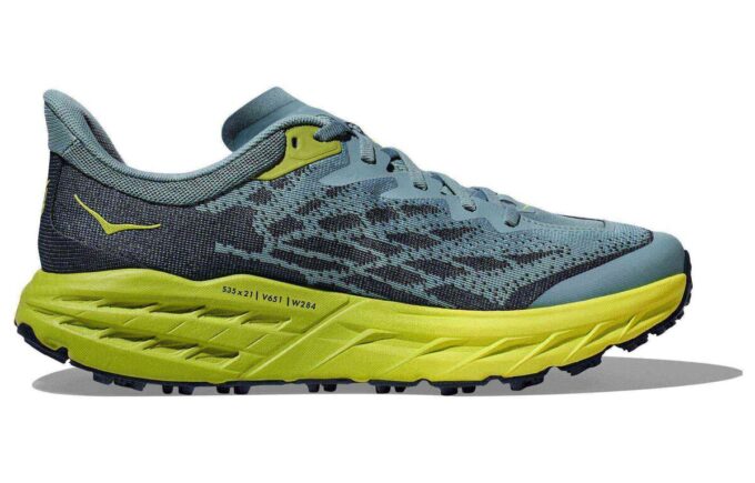 Speedgoat 5 ‘Stone Blue Citron’