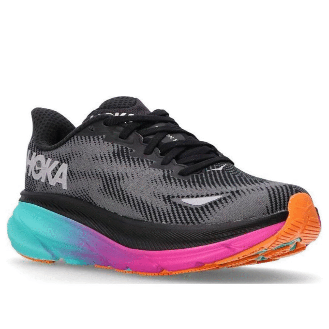 (WMNS) Clifton 9 Gore-Tex ‘Negro Eléctrico Aqua’