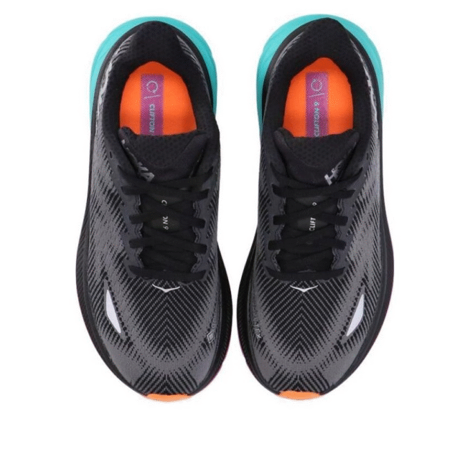 (WMNS) Clifton 9 Gore-Tex ‘Negro Eléctrico Aqua’